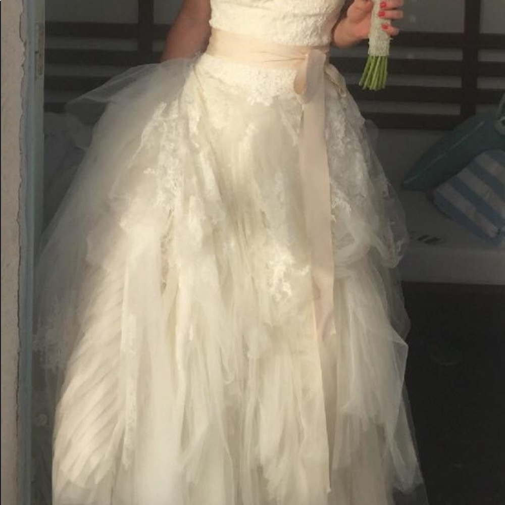 Custom made multilayer wedding dress Vera-inspired